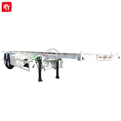 40ft Steel kilè eskèlèt chasi kamyon 2 aks